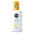 nivea sun - kids sensitive protect & play - crema solare spf50+ bambini spray 200 ml