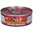 farmina n&d cat quinoa skin & coat herring coconut 80 g mangime