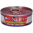 farmina n&d cat quinoa skin & coat venison coconut 80 g mangime
