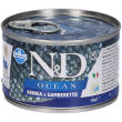 farmina n&d dog ocean seaaringa & gamberetto adult mini 140 g mangime