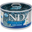 n&d ocean adult mini salmone e merluzzo - alimento completo per cani adulti di taglia piccola 140 gr