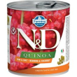 n&d dog um quinoa herring & coconut 285gr