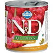 n&d dog um quinoa quail & coconut 285gr