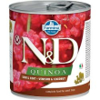n&d dog um quinoa venison & coconut 285gr