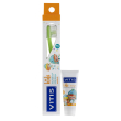 vitis kids spazzolino e dentifricio gel per bambini 8ml