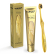 curasept igiene orale quotidiana gold luxury whitening spazzolino da denti e dentifricio sbiancante