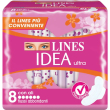 lines idea ultra - 8 assorbenti per flussi abbondanti con ali