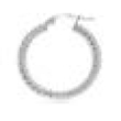 bjt990 orecchini braided hoop stainless steel