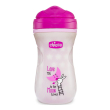 chicco tazza glowling 14 mesi+ rosa 150ml - tazza innovativa per bambini autonomi