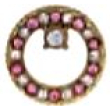 bjt719 orecchini l/princestainless steel gold plated