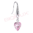 bjt722 orecchini rosa heart stainless steel