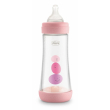 chicco biberon perfect 5 girl 240 ml in silicone 2 fori