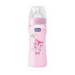 chicco biberon well being colorato polipropilene girl 330 ml + 4m