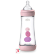 chicco biberon perfect 5 girl 300 ml in silicone 3 fori