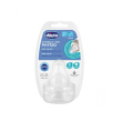 chicco tettarella perfect 5 2 fori silicone 2m+ 2 pezzi