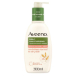 aveeno, crema corpo idratante allo yogurt, daily moisturising, profumo di miele e albicocca, pelli d