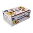 descrizione crema di riso e farina di mais con un cuore di crema di nocciole. il bisco&go senza glut