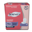 serenity maxi plus assorbente anatomico traspirante, 10 pezzi