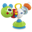 chicco gioco seggiolone bruchetto ballerino, giocattolo con melodie e ventosa, 20 x 9.5 x 21 cm, per
