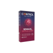 control sensual dots & lines - 6 profilattici con rilievi stimolanti