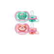 philips avent succhietto ultra air 18+ mesi per bambine - confezione da 2