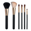 trouss 13 - set completo di 6 pennelli per viso e occhi + cofanetto porta pennelli