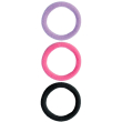 trouss 63 elastico per capelli nero/fucsia/viola