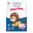 pannolini babystar slim 12/25kg taglia 5 junior 16 pezzi