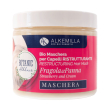 alkemilla - maschera capelli ristrutturante panna e fragola confezione 200 ml