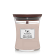 woodwick - candele a clessidra clessidra media vaniglia e sale marin
