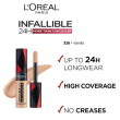l'oreal paris infaillible more than concealer  326 vanilla 11 ml - correttore