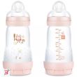 mam biberon easy start 260 ml 2+ tettarella 2 femmina 2 pezzi