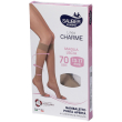 sauber gambaletto open toe 70 denari maglia liscia neutro beige taglia