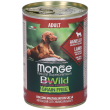 monge bwild grain free dog adult agnello con zucca e zucchine 400g 400