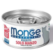 monge cat monoproteico solo manzo 80gr sfilaccetti