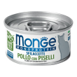 monge gatto monoproteico pollo piselli 80gr (lattina)