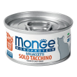 monge monoprotein sfilaccetti solo tacchino, 80 g