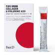 faced pure drink collagen & hyaluronic acid - integratore per il benessere della pelle - 30 stic
