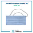 mascherina lavabile adulti in tnt colore blu 2 pezzi