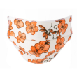 mascherina lavabile per adulti colore flower arancio 2 pezzi
