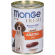 monge fresh adult anatra bocconi in paté 400 g mangime