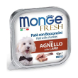 fresh agnello  paté con bocconcini per cani adulti 100 gr