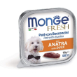 fresh anatra - paté con bocconcini per cani adulti  100 gr
