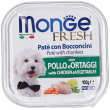 monge fresh pollo e ortaggi paté con bocconcini 100 g mangime