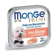 fresh salmone - paté con bocconcini per cani adulti  100 gr