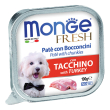 monge cane fresh vaschetta adulto tacchino 100 gr