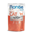 monge cat grill kitten salmone 85gr buste