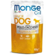 monge dog grill puppy junior pollo e tacchino 100gr buste