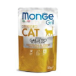 monge cat grill adult sterilised galletto 85gr buste