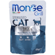 monge grill trota gatti sterilizzati 85 g mangime
